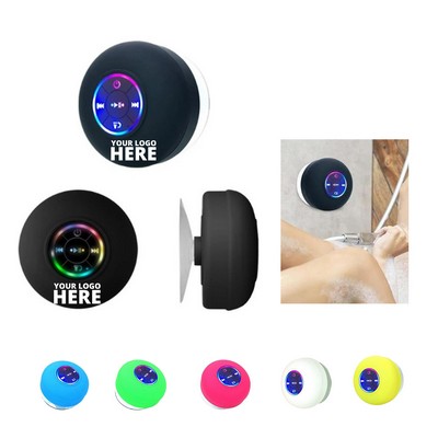 Waterproof Wireless Bluetooth Speaker w/Suction Cup