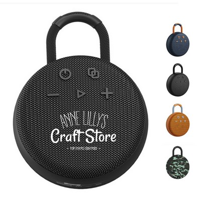 Waterproof & Portable Bluetooth Speaker with Carabiner