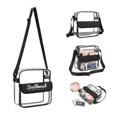 Clear Messenger Crossbody Bag