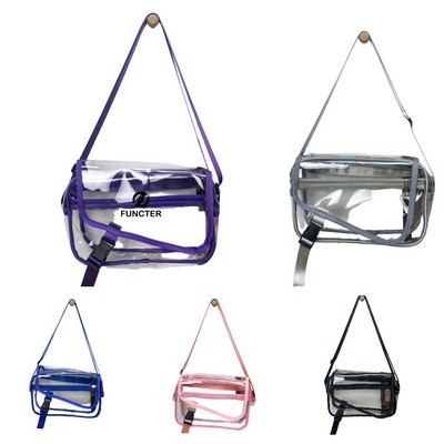 PVC Large Capacity Transparent Crossbody Bag