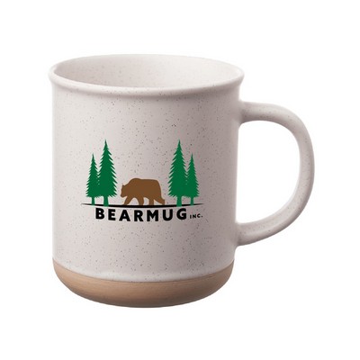 13.5 oz. Speckled Clay Coffee Mug (Full Color Imprint)