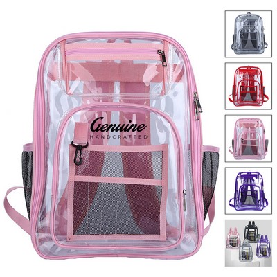 Water-repellent PVC Clear Backpack