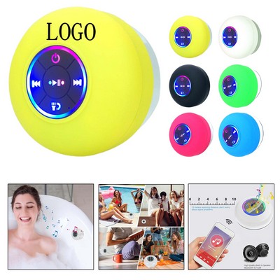 Waterproof LED Bluetooth Speaker w/ Suction Cup