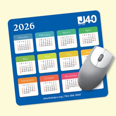 Origin'L Fabric® 7.5"x8"x1/16" Calendar MousePad