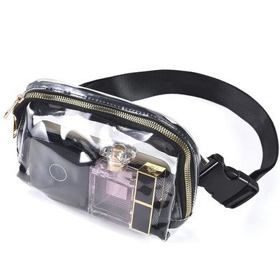 Outdoor Clear PVC Crossbody Bag Waist Bag