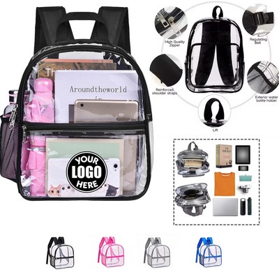 Waterproof Clear Backpack for Stadium Events(11'' x 6'' x 12'')