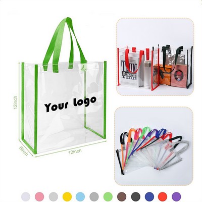 PVC Clear Stadium Tote Bag