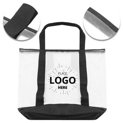 Transparent PVC Travel Beach Tote Bag