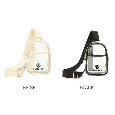 Clear PVC Transparent Crossbody Bag Backpack