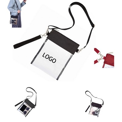 Clear Crossbody PVC Purse Stadium Handbag