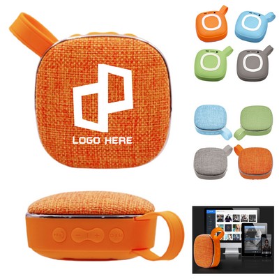 Outdoor Fabric Bluetooth Speaker W/ Audio Port