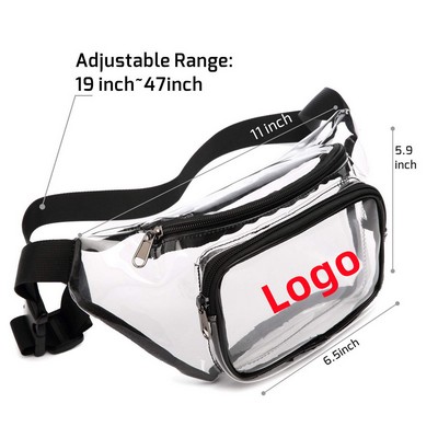 Waterproof Clear Stadium Approved PVC Fanny Pack
